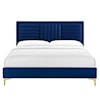 Modway Sofia Sofia Channel Velvet Full Platform Bed