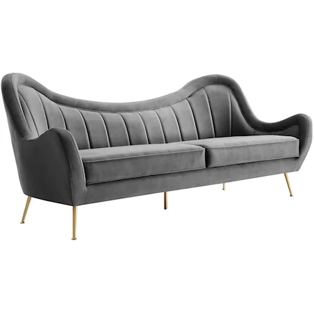 Cheshire Channel Velvet Sofa