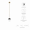 Modway Stellar Stellar 1-Light Pendant Light