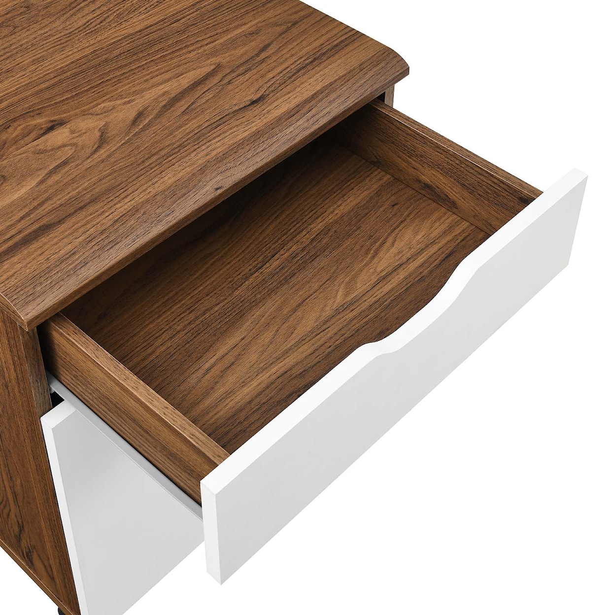 Modway Envision Wood Desk and File Cabinet Set