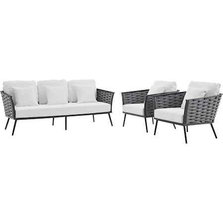 Stance 3 Piece Outdoor Sofa Set