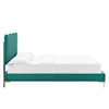 Modway Current Current Velvet Twin Platform Bed