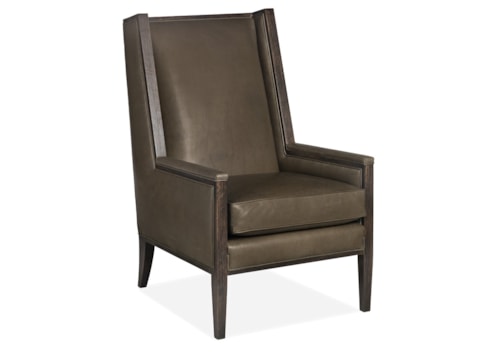 Traditional Accent Chair with Winged Back