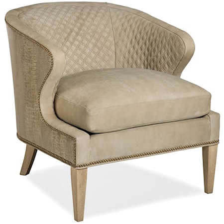 Transitional Alaina Quilted Chair