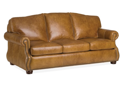 Traditional Sofa with Rolled Arm