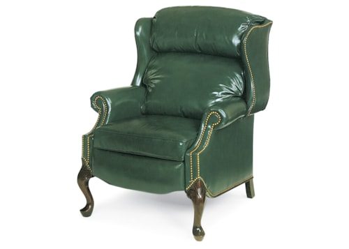 Contemporary Alexander Bustle Back High Leg Power Recliner with Battery