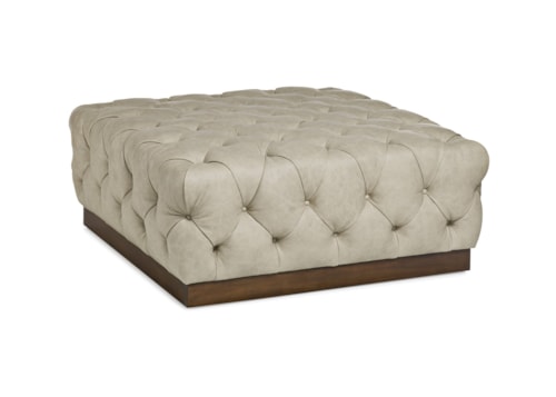 Traditional Craft Tufted Cocktail Ottoman