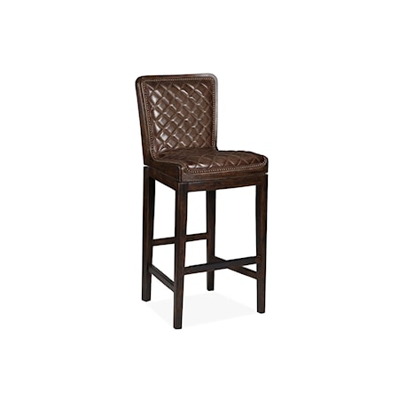 Mirad Quilted Swivel Bar Stool