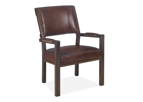 Transitional Steele Farm Arm Dining Chair