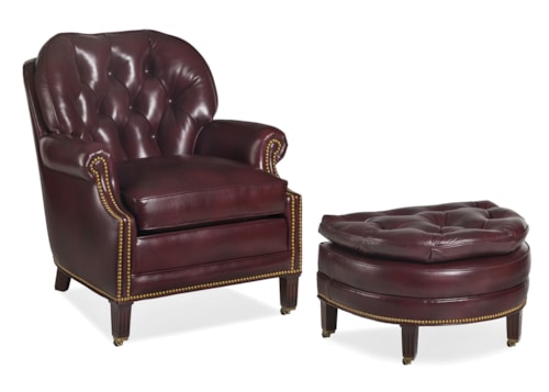 Traditional Richmond Tufted Chair with Casters