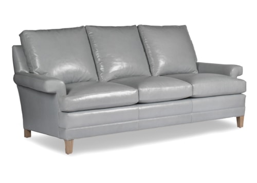 Transitional Sofa with Key Arm