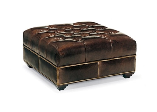 Transitional Campaign Cocktail Ottoman