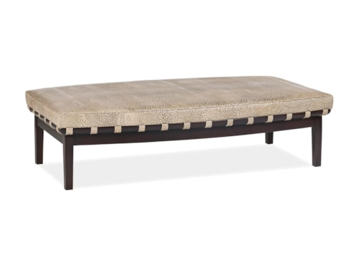 Transitional Zelis Bench with Upholstered Seat