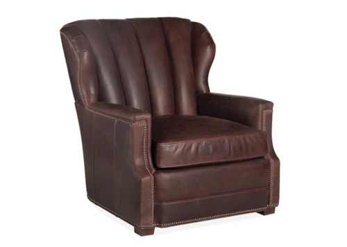 Rustic Myles Channel Tufted Chair