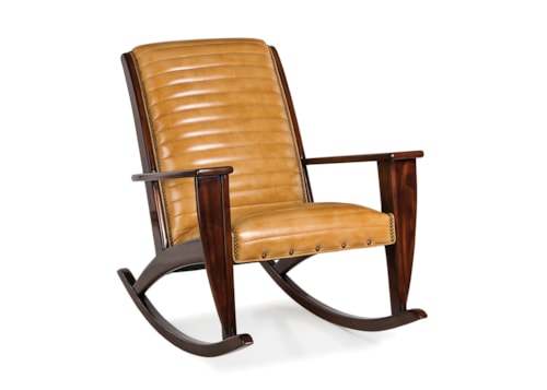 Traditional Adirondack Rocker with Nailheads