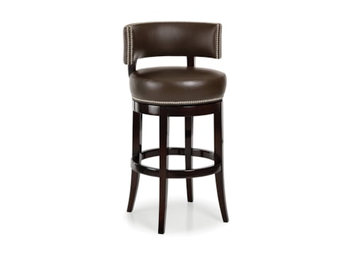 Transitional Radius Swivel Bar Stool