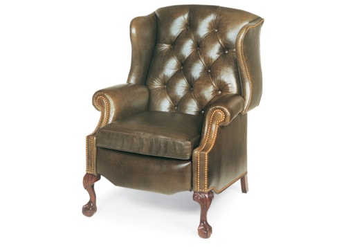 Traditional Sterling Tufted Wing Chair Power Recliner