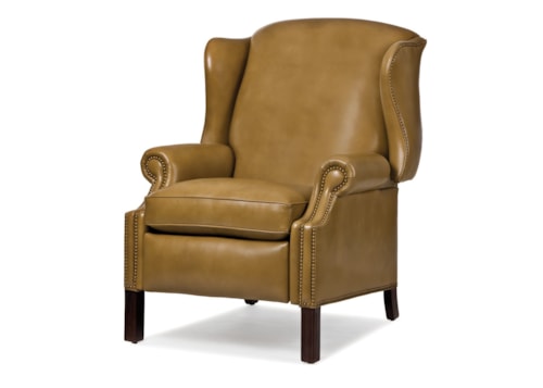 Traditional High Leg Power Recliner with Battery