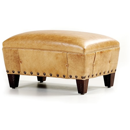 Transitional Ashmore Accent Stool