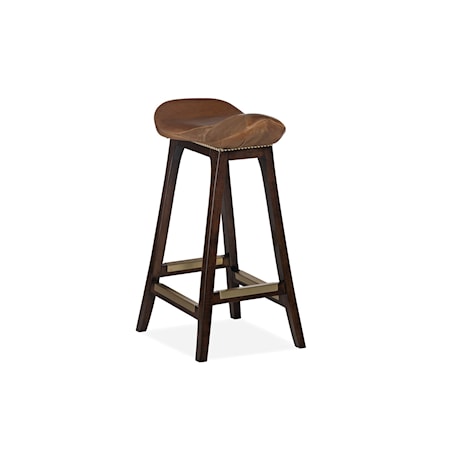 English Saddle Counter Stool