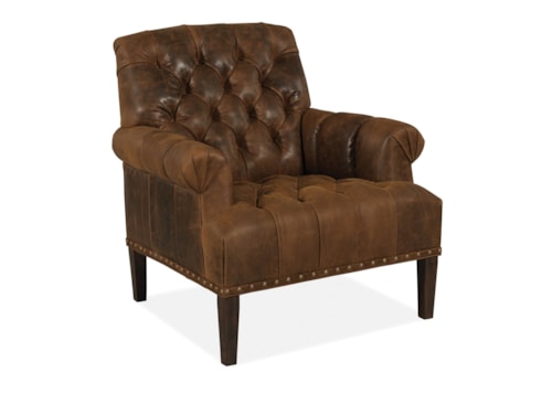 Traditional Ellington Tufted Chair with Nailheads
