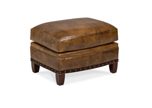 Transitional Tulip Ottoman