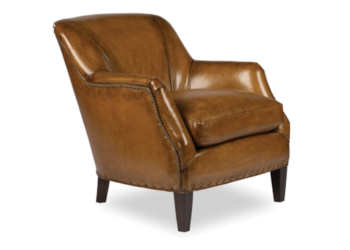 Traditional Lounge Chair with Nailhead Trim