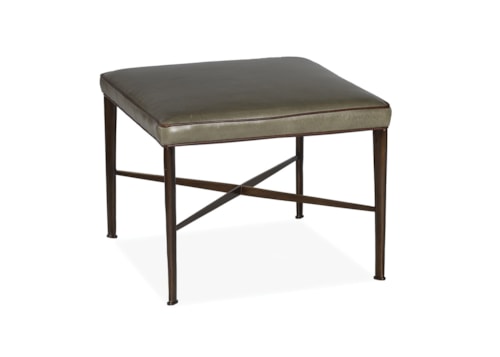 Transitional Clark 24 Inch Square Cocktail Ottoman