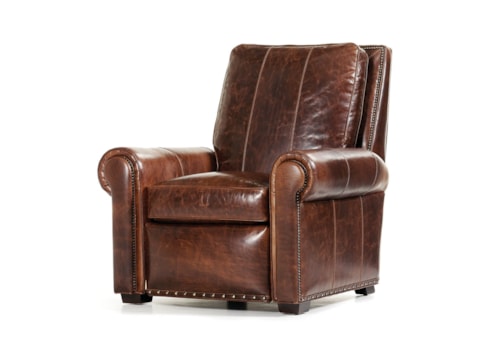 Transitional Blackhawke Recliner with Nailheads