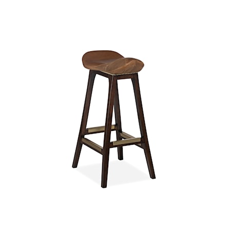 English Saddle Bar Stool