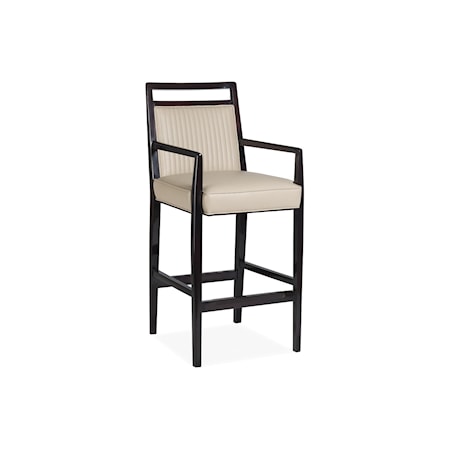 Avrill Channel Quilted Bar Stool