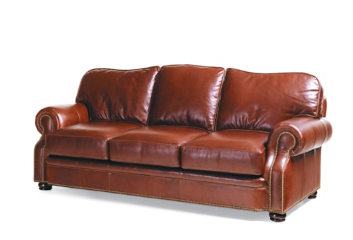 Traditional Evening Loveseat with Nailheads