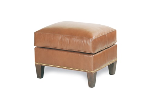 Transitional Studio Ottoman