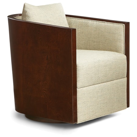 Giancarlos Barrel Swivel Chair