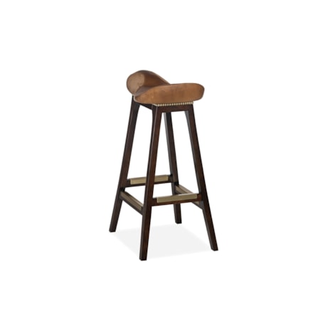 English Saddle Bar Stool