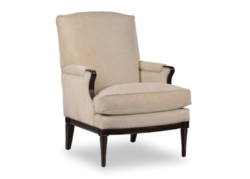 Traditional Lounge Chair with Padded Arms
