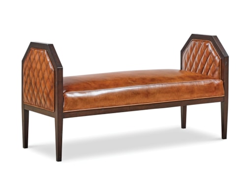 Traditional Accent Bench with Quilting
