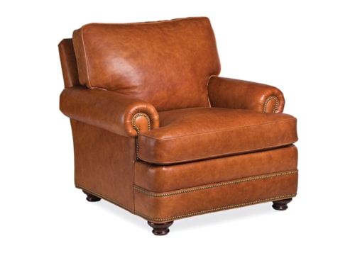 Traditional Accent Chair with Rolled Arm