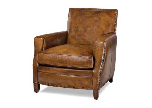 Transitional Tightmoore Chair with Bootstitch Arm