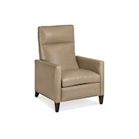 Contemporary Avett Tapered Leg Power Recliner with Battery