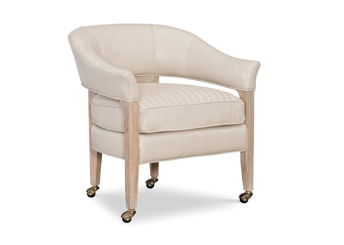 Traditional Accent Chair with Casters