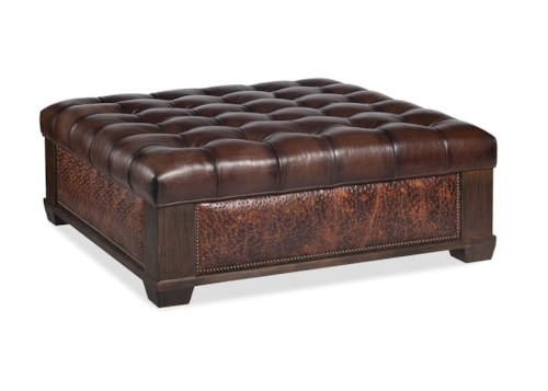 Traditional Ellis Tufted Cocktail Ottoman