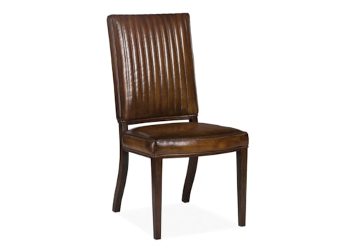 Transitional Channel Quilted Dining Chair