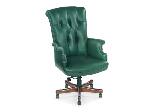 Transitional Bradford Tufted Swivel Tilt Chair