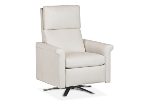 Contemporary Milo Steel Swivel Base Power Recliner