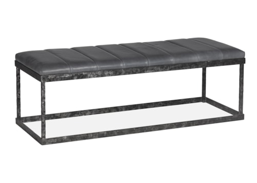 Contemporary Mckee Channel Quilted Bench