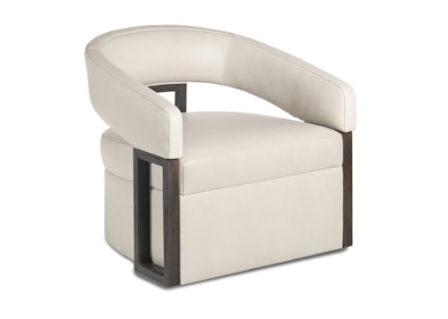 Contemporary Elon Swivel Barrel Chair