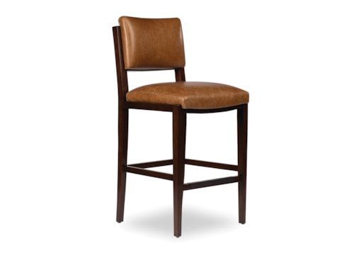 Contemporary Bar Stool with Upholstered Seat