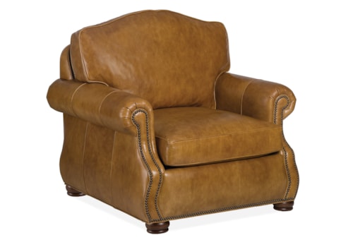 Traditional Arm Chair with Rolled Arm