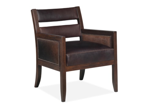 Transitional Ace Chair with Exposed Wood Detail